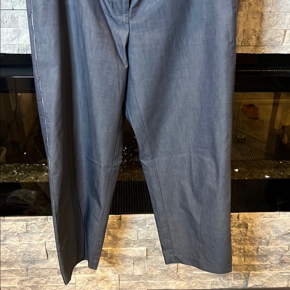 Armani Exchange Gray Dress Pants Flat Front cropped length size 8 - Picture 8 of 14